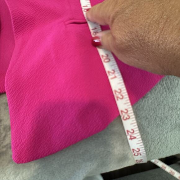 NEW Bar lll Fuchsia Pink 3/4 Ruched Sleeve Stretch Blazer Jacket Size Small NWT - Picture 15 of 15